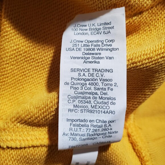 J.Crew Authentic Fleece Yellow Hoodie NWT sz XL - includes shipping - Picture 11 of 16